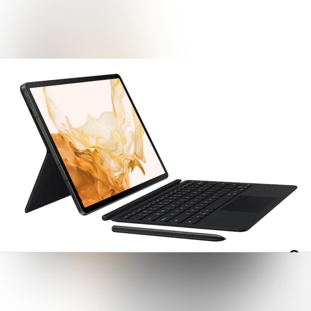 Galaxy Tab S7+ Book Cover Keyboard, Black